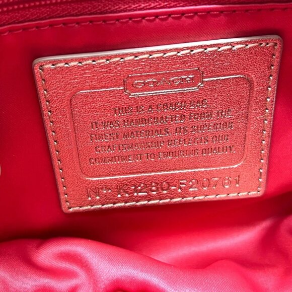 COACH F20761 Poppy Daisy Floral Applique Signature Crossbody Bag Shoulder Bag - Picture 3 of 16